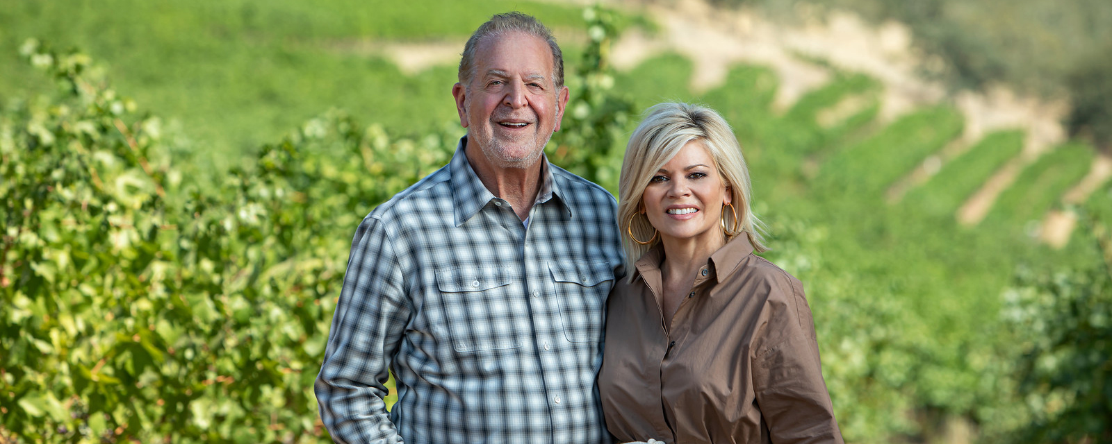 Rich and Leslie Frank at their vineyard