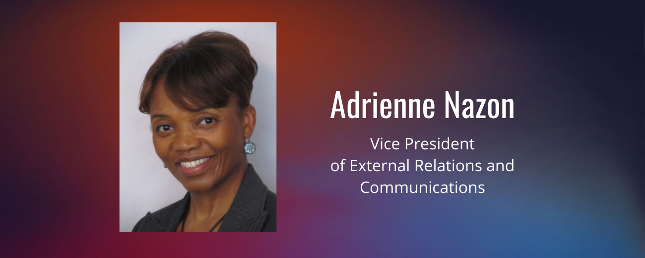 Adrienne Nazon headshot and title