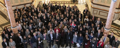 U of I advocates in the Capitol Rotunda