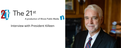 The 21st logo, Interview with Killeen, headshot of Tim Killeen