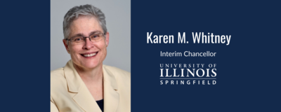 portrait of Karen Whitney, interim chancellor, UIS
